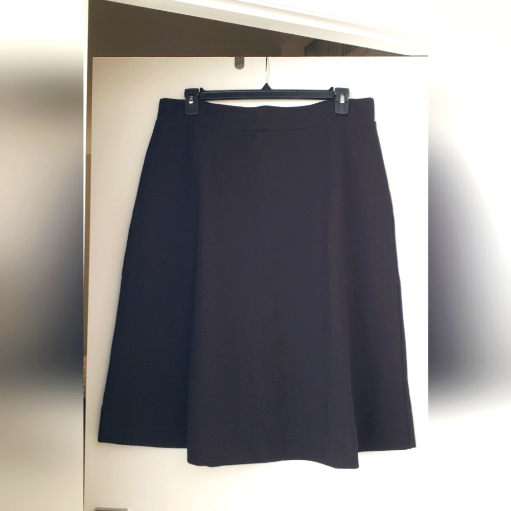 Plus Size A-Line Black Skirt